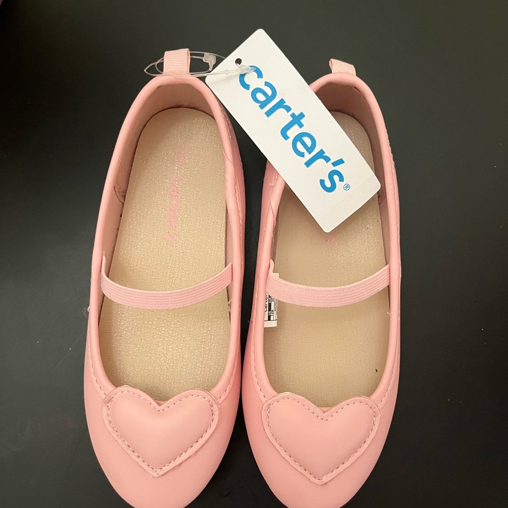 Carter's Pink Dress Shoes with Strap and Rounded Toe